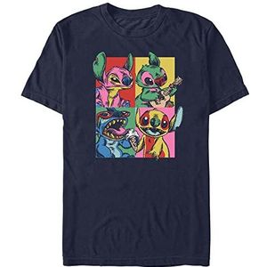 Disney Classics Lilo & Stitch - Grunge Stitch Unisex Crew neck T-Shirt Navy blue M