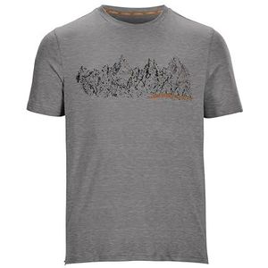 killtec Heren Functioneel T-shirt Lilleo MN TSHRT C, mid grey, L, 36666-000