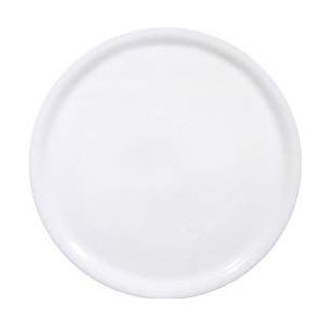 HENDI Pizzabord, porselein, patroon: eenkleurig, geschikt voor vaatwasser en magnetron, ⌀280mm, wit