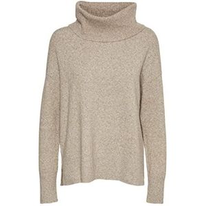 VERO MODA Gebreide damesponcho VMDOFFY trui, Sepia Tint, XS