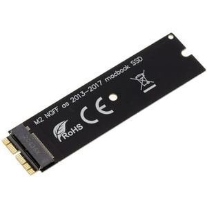 KALEA-INFORMATIQUE M2 naar Mac Adapter 2013 2014 2015 2016 2017 2018 2019 2020 met 12+16 Point SSD. M.2 NVMe-ondersteuning voor Macs geproduceerd na 2015