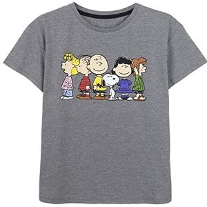 CERDÁ LIFE'S LITTLE MOMENTS Snoopy T-shirt voor dames, korte mouwen, voor de zomer, gemaakt van 100% katoen, officieel gelicentieerd product van Peanuts, donkergrijs, volwassenen