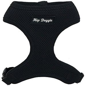 Hip Doggie HD-6PMHBK Ultra Comfort Harness Vest hondenharnas, XL, zwart