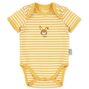 Sigikid Uniseks baby korte mouwen van biologisch katoen voor pasgeborenen meisjes en jongens in de maten 50 tot 68, ondergoed body voor baby's, geel, geel, 68 cm