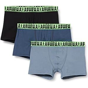 Athena Easy Sport LN15 ondergoed, zwart/grijs/jeans, 6 heren
