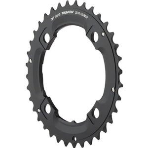 Sram MTB Truvativ Kettingblad MTB 36T 4-bout 104 mm BCD Aluminium No Pin Blast Zwart 2 x 10 (36-22) S1 (49 mm Kettinglijn), 11.6215.188.410