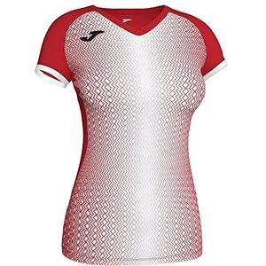 Joma Supernova T-shirts voor dames, Rood/Wit, XS