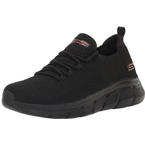 Skechers Bobs B Flex Color Connect Sneakers voor dames, zwart, 37.5 EU Breed