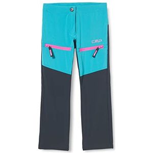 CMP Lange broek voor meisjes, stretch polyester, met laterale strepen