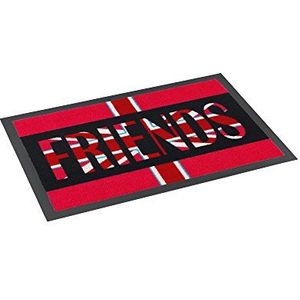 ASTRA 1672040002 mat, deurmat, deurmat, deurmat, Flag Design Friends, 50 x 75 cm, rood