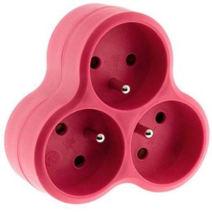 Zenitech - Reisadapter Zwitserland naar Frankrijk/EU - mannelijke Franse/EU-stekker naar vrouwelijke Zwitserse stekker - Wit