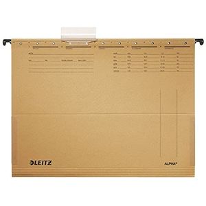 Esselte-Leitz 1916-00-00 hangmap ALPHA A4, 230 g/m² karton, 25 stuks, bruin