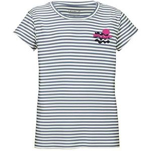 T-shirt - Gestreept - Blauw - Katoen - Ronde Hals