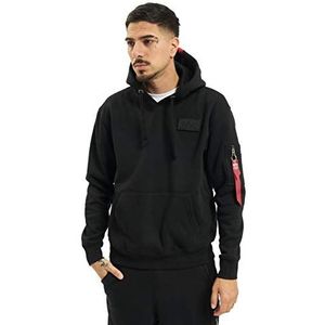 Alpha Industries Red Stripe Hoody Sweat met capuchon voor heren Black