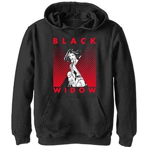Marvel Jongens Black Widow: Film Halftone Black Widow Hoodie, Zwart, M, zwart, M