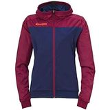 Kempa Prime Multi Jacket Women Handball jas met capuchon voor dames, diepblauw/donkerrood, S