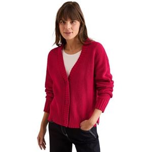 Cecil Damescardigan met structuur, Granita Red, XL