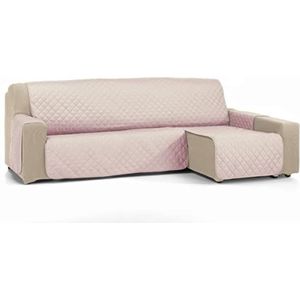 Martina Home Chaise longue-sprei, gewatteerd, barnsteen, 280 cm, zalm