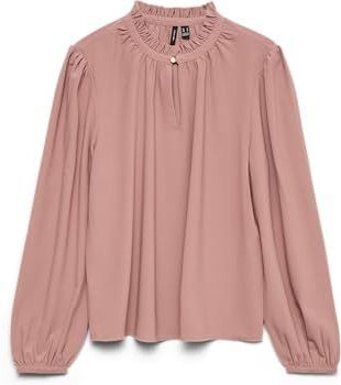 VERO MODA - VMANI - Blouse - Oudroze - Wijde Blouse met Pofmouwen
