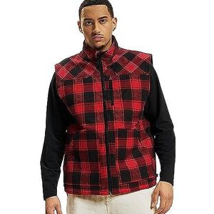Brandit Lumber Vest, rood/zwart, XL