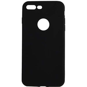 Beschermhoes van siliconen voor iPhone 7 Plus, Apple mat, ultradun, bescherming gel, zacht, zwart