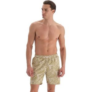 Dagi Heren bedrukte zwemshorts, groen, L