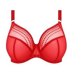 Elomi 8900 Matilda Beugelbeha met beugels, niet gewatteerde beha met zijsteun, Rood, 80E