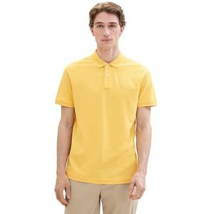 TOM TAILOR Poloshirt voor heren, 34663, Sunny Yellow, M