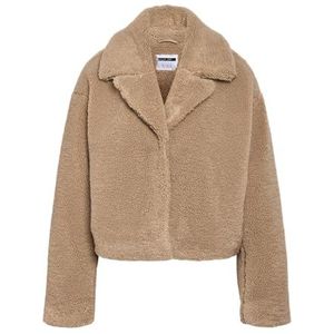 Noisy May - Nati Crop Teddy Jas - Gerecycled Polyester - Lange Mouwen