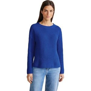 Street One Gestructureerde sweater voor dames, Fresh Intense Gentle Blue, 40