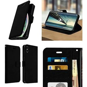Beschermhoes voor iPhone 12 (6,1 inch), 12 Pro (6,1 inch), 12 Pro Max (6,7 inch), 12 Mini (5,4 inch), kaartvakken, hoge kwaliteit, video-houder,