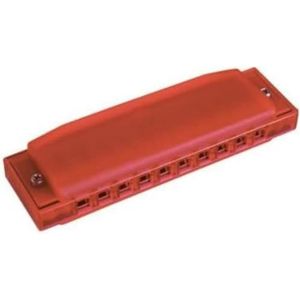 Hohner Happy Color Harp do Diatonische mondharmonica, 10 gaten, rood