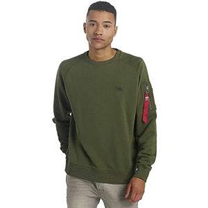 Alpha Industries Mens 158320257-dark green-5 XL sweatshirt, multicolor, standaard