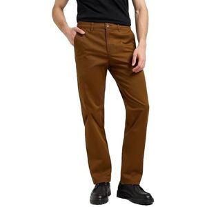 Lee Herenjeans regular chino, regular straight fit, rechte pijp, Quail Brown, 32W / 32L