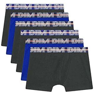Dim Ecodim katoenen stretchonderbroek voor jongens, blauw/zwart/blauw/zwart/zwart, 4/5 jaar (6 stuks), blauw/zwart/blauw/zwart, 4 Jaren