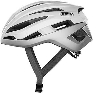 ABUS StormChaser Racefiets Helm - Lichte en comfortabele Fietshelm voor Professionele Wielrenners, voor Dames en Heren - Wit, Maat S