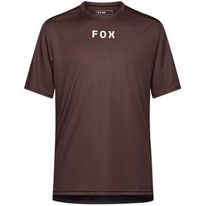 Fox - Ranger Wordmark Shirt - Sportshirt - Zwart - Gerecycled Polyester - Zweetafvoerende Mesh Stof