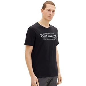 TOM TAILOR 1031877 T-shirt voor heren, antraciet grijs, maat M, 10903, antraciet-grijs, M