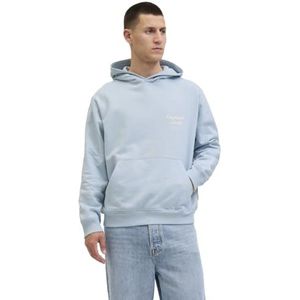 JACK & JONES Jornorrebro Typo Back Sweat Hood Sn, skyway, S