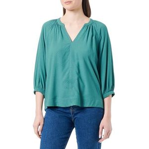 s.Oliver damesblouse 3/4 mouw blauw groen 48, blauwgroen, 48