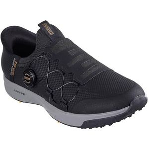 Skechers Heren Handsfree Go Golf Elite Vortex Slip Ins Sneaker, Zwart Synthetisch Textiel Grijs Trim, 41 EU