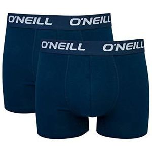 O'Neill Boxershorts voor heren, verpakking van 2 stuks, marineblauw/marineblauw, S