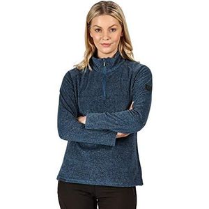 Regatta PIMLO Dames Fluwelen Fleece Fleece 3/4 Rits Opening Fleece, Blue Opaal, FR: S (Fabrikantmaat: 12)