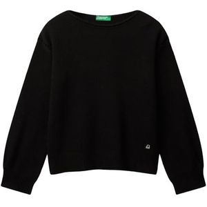 United Colors of Benetton Shirt G/C M/L, Zwart, 130 cm