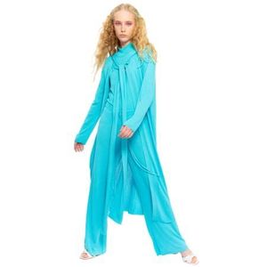 CHAOUICHE Gebreide jas, blauw, S dames, Blauw, S