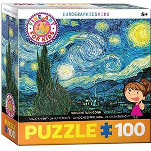 Starry Night by Vincent Van Gogh 100-Piece Puzzle