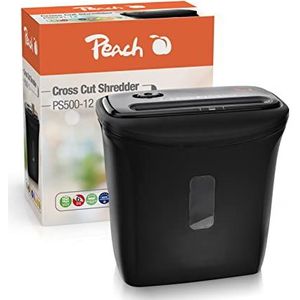 Peach Deeltjesversnipperaar - 7 vellen - 12 liter/90 DIN A4 - 4 x 30 mm deeltjesgrootte (P-4) - conform DSGVO - PS500-12