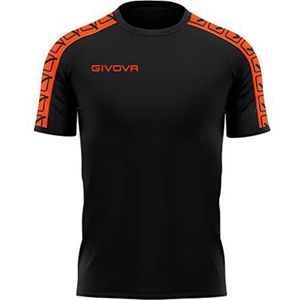 GIVOVA Poly Band Arancio Fluo/Nero TG T-shirt. 3XL, Meerkleurig, 3XL