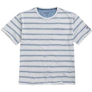 Pepe Jeans London Kai T-shirt voor heren, Wit (Optisch Wit 802), XS