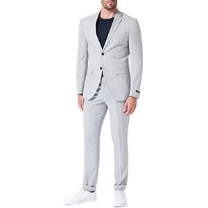 JACK & JONES Mannelijke blazer en broek JPRFRANCO Super Slim Fit pak, Lichtgrijs/checks: super slim fit, 50
